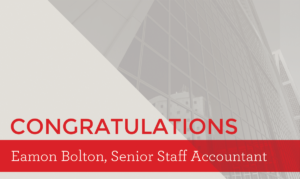 Eamon Bolton, Senior Staff Accountant
